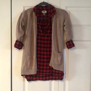 Old Navy dress & cardigan